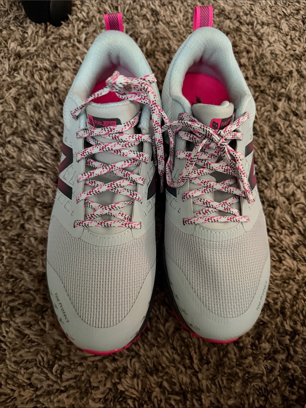 Light Blue and Pink Women's New Balance Athletic Sneakers